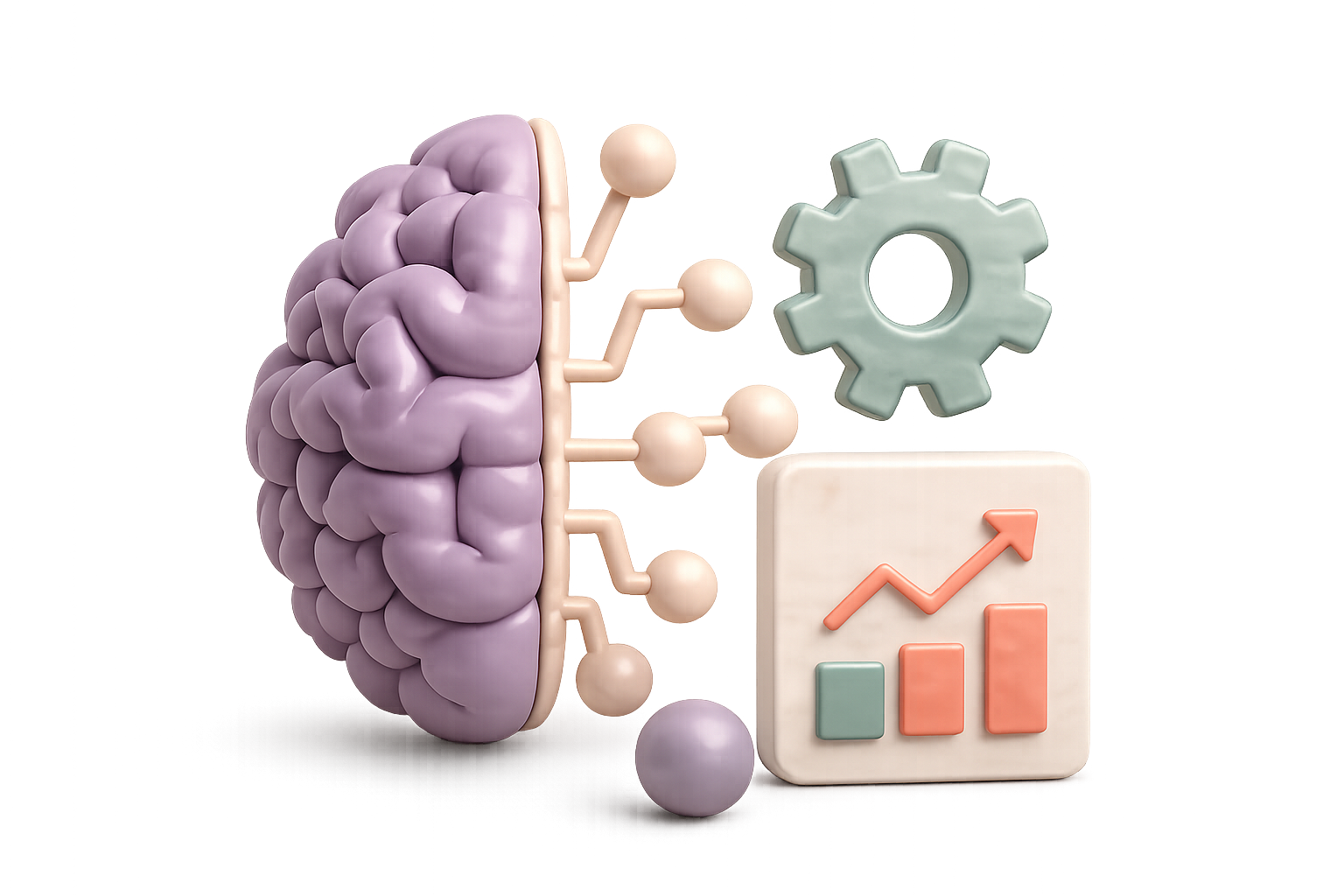 Business, innovation, and AI illustration